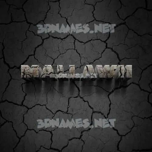 mallawii in Cracked Stone style - 3D name wallpaper mallawii in Cracked Stone style - 3D name wallpaper