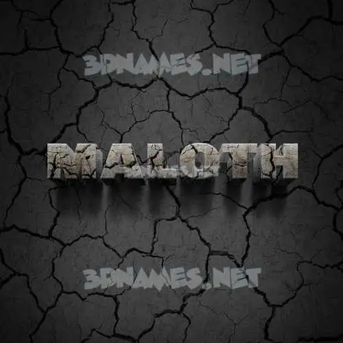 maloth in Cracked Stone style - 3D name wallpaper maloth in Cracked Stone style - 3D name wallpaper