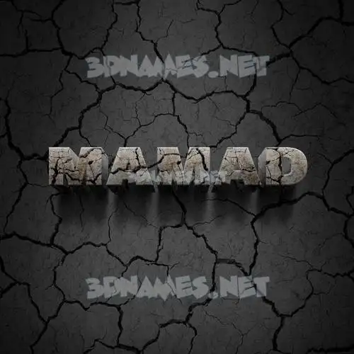 mamad in Cracked Stone style - 3D name wallpaper mamad in Cracked Stone style - 3D name wallpaper