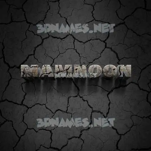 mamnoon in Cracked Stone style - 3D name wallpaper mamnoon in Cracked Stone style - 3D name wallpaper