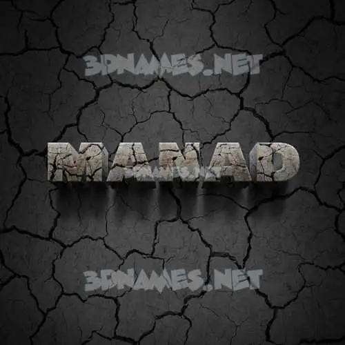 manad in Cracked Stone style - 3D name wallpaper manad in Cracked Stone style - 3D name wallpaper