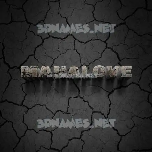 manalove in Cracked Stone style - 3D name wallpaper manalove in Cracked Stone style - 3D name wallpaper