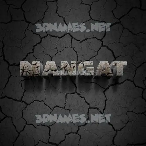 mangat in Cracked Stone style - 3D name wallpaper mangat in Cracked Stone style - 3D name wallpaper