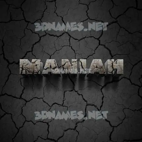 maniah in Cracked Stone style - 3D name wallpaper maniah in Cracked Stone style - 3D name wallpaper