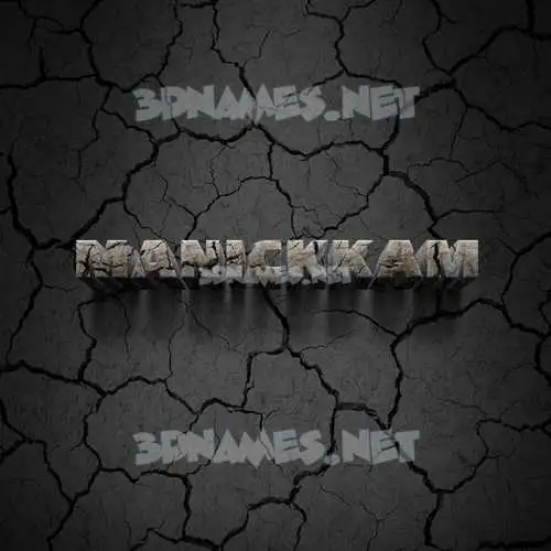 manickkam in Cracked Stone style - 3D name wallpaper manickkam in Cracked Stone style - 3D name wallpaper