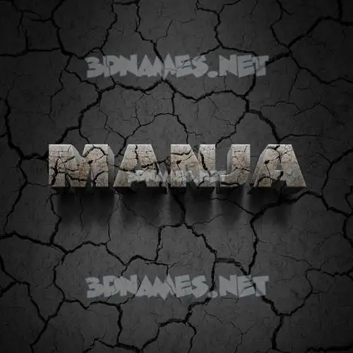 manja in Cracked Stone style - 3D name wallpaper manja in Cracked Stone style - 3D name wallpaper