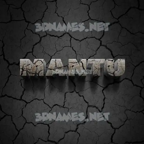 mantu in Cracked Stone style - 3D name wallpaper mantu in Cracked Stone style - 3D name wallpaper