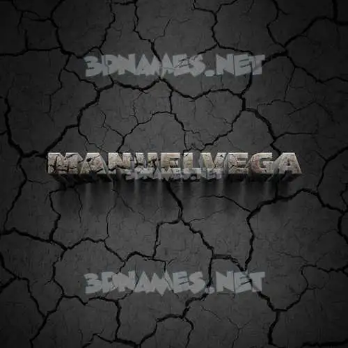 manuelvega in Cracked Stone style - 3D name wallpaper manuelvega in Cracked Stone style - 3D name wallpaper