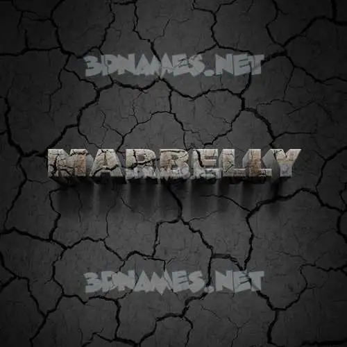 marbelly in Cracked Stone style - 3D name wallpaper marbelly in Cracked Stone style - 3D name wallpaper