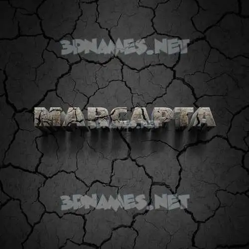 marcapta in Cracked Stone style - 3D name wallpaper marcapta in Cracked Stone style - 3D name wallpaper