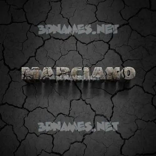 marciano in Cracked Stone style - 3D name wallpaper marciano in Cracked Stone style - 3D name wallpaper