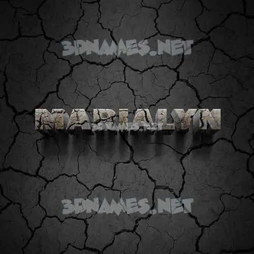 marialyn in Cracked Stone style - 3D name wallpaper marialyn in Cracked Stone style - 3D name wallpaper