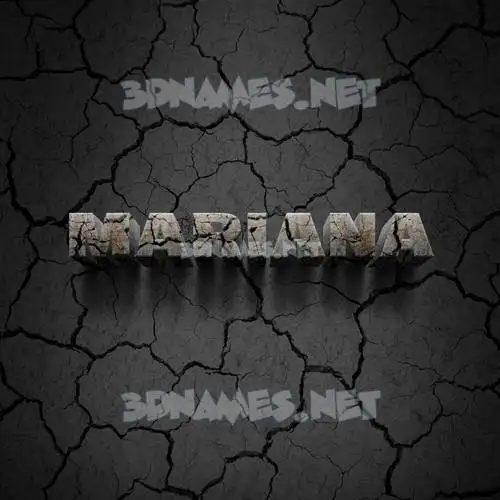 mariana in Cracked Stone style - 3D name wallpaper mariana in Cracked Stone style - 3D name wallpaper