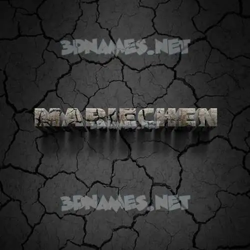 mariechen in Cracked Stone style - 3D name wallpaper