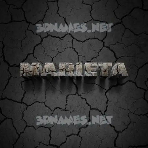 marieta in Cracked Stone style - 3D name wallpaper marieta in Cracked Stone style - 3D name wallpaper