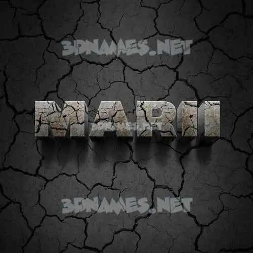 marii in Cracked Stone style - 3D name wallpaper marii in Cracked Stone style - 3D name wallpaper