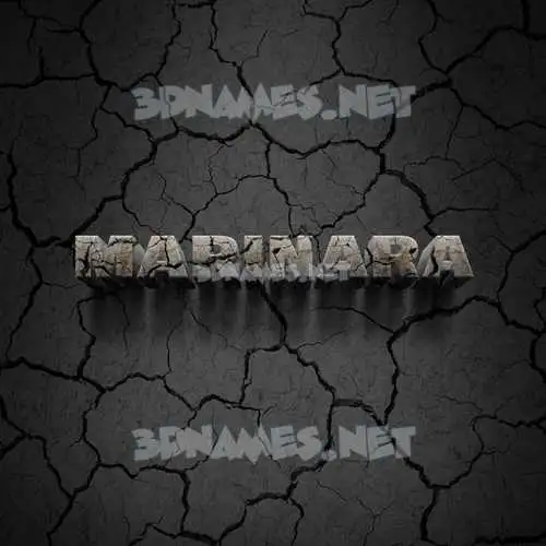 marinara in Cracked Stone style - 3D name wallpaper marinara in Cracked Stone style - 3D name wallpaper