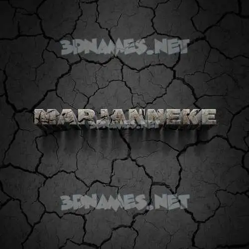 marjanneke in Cracked Stone style - 3D name wallpaper marjanneke in Cracked Stone style - 3D name wallpaper