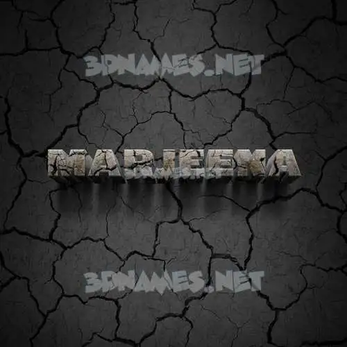 marjeena in Cracked Stone style - 3D name wallpaper marjeena in Cracked Stone style - 3D name wallpaper