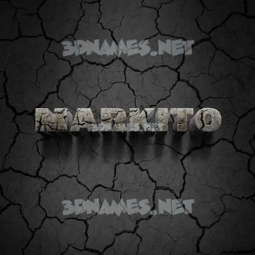 markito in Cracked Stone style - 3D name wallpaper markito in Cracked Stone style - 3D name wallpaper