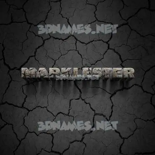 marklester in Cracked Stone style - 3D name wallpaper marklester in Cracked Stone style - 3D name wallpaper