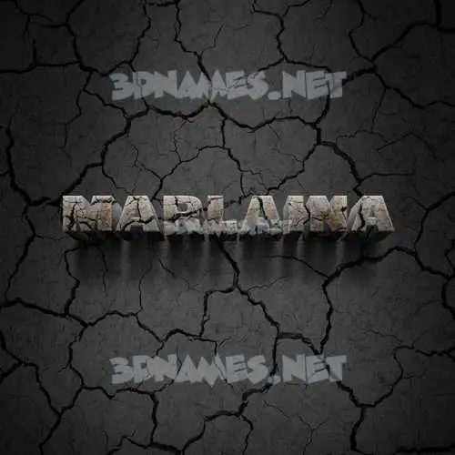 marlaina in Cracked Stone style - 3D name wallpaper marlaina in Cracked Stone style - 3D name wallpaper