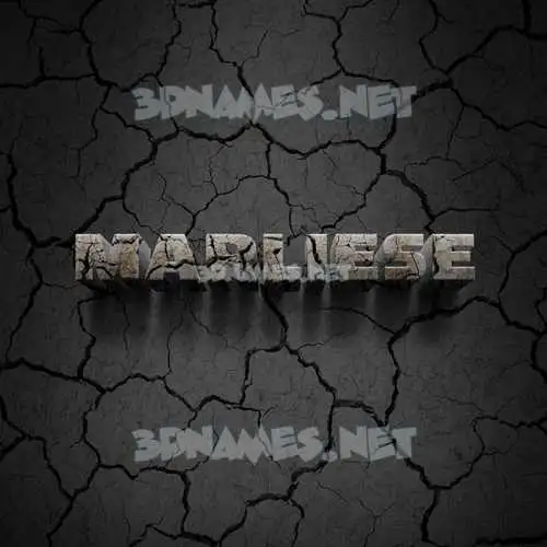 marliese in Cracked Stone style - 3D name wallpaper marliese in Cracked Stone style - 3D name wallpaper