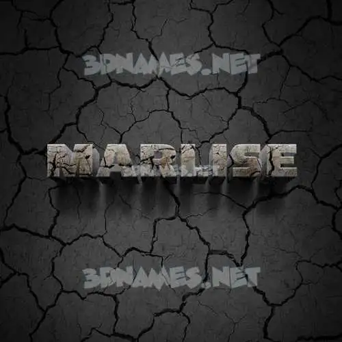 marlise in Cracked Stone style - 3D name wallpaper marlise in Cracked Stone style - 3D name wallpaper