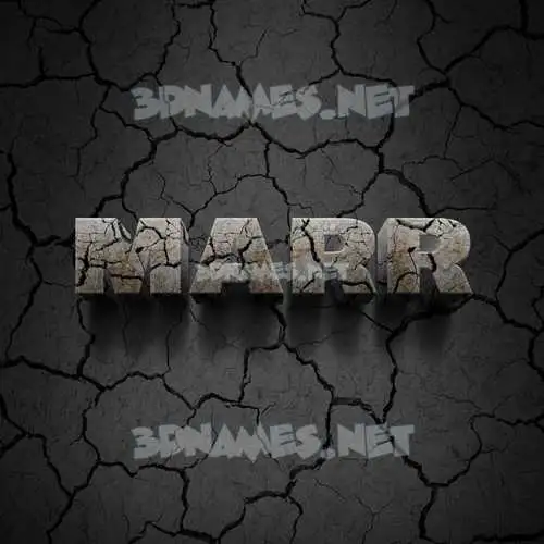 marr in Cracked Stone style - 3D name wallpaper marr in Cracked Stone style - 3D name wallpaper