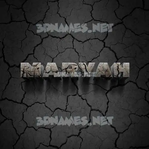 maryah in Cracked Stone style - 3D name wallpaper maryah in Cracked Stone style - 3D name wallpaper