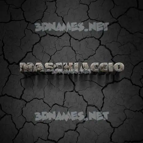 maschiaccio in Cracked Stone style - 3D name wallpaper maschiaccio in Cracked Stone style - 3D name wallpaper
