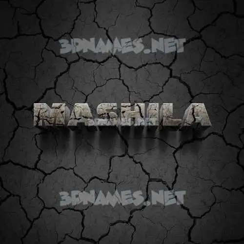 mashila in Cracked Stone style - 3D name wallpaper mashila in Cracked Stone style - 3D name wallpaper