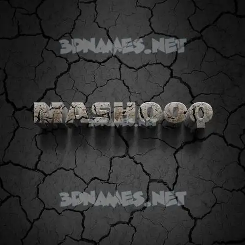 mashooq in Cracked Stone style - 3D name wallpaper mashooq in Cracked Stone style - 3D name wallpaper