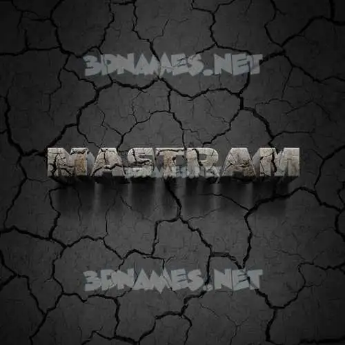 mastram in Cracked Stone style - 3D name wallpaper mastram in Cracked Stone style - 3D name wallpaper