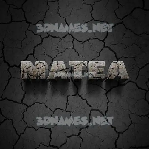 matea in Cracked Stone style - 3D name wallpaper matea in Cracked Stone style - 3D name wallpaper