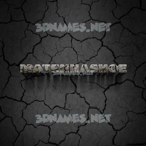 matennashoe in Cracked Stone style - 3D name wallpaper matennashoe in Cracked Stone style - 3D name wallpaper