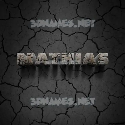 mathias in Cracked Stone style - 3D name wallpaper mathias in Cracked Stone style - 3D name wallpaper