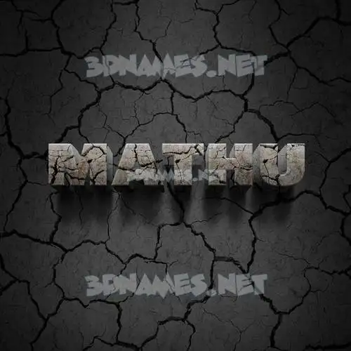 mathu in Cracked Stone style - 3D name wallpaper mathu in Cracked Stone style - 3D name wallpaper