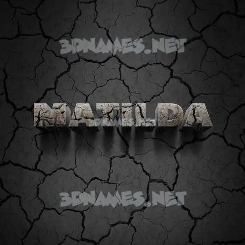 matilda in Cracked Stone style - 3D name wallpaper matilda in Cracked Stone style - 3D name wallpaper