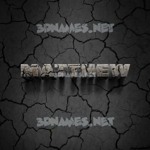 matthew in Cracked Stone style - 3D name wallpaper matthew in Cracked Stone style - 3D name wallpaper
