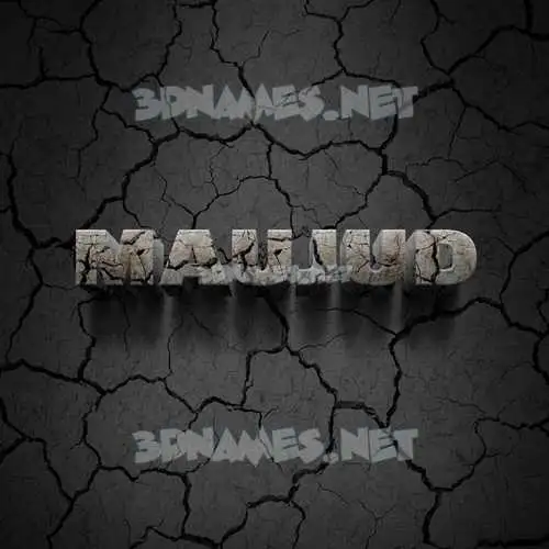 maujud in Cracked Stone style - 3D name wallpaper maujud in Cracked Stone style - 3D name wallpaper