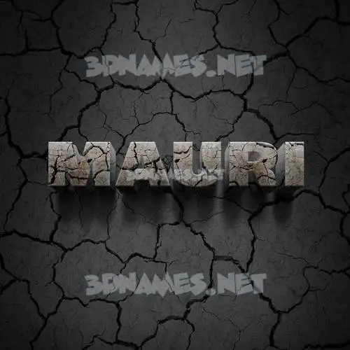 mauri in Cracked Stone style - 3D name wallpaper mauri in Cracked Stone style - 3D name wallpaper