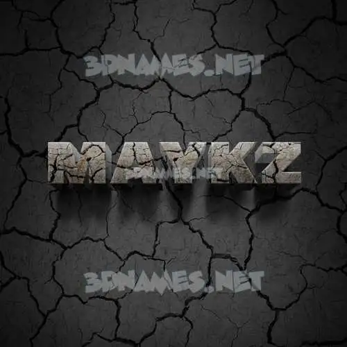 maykz in Cracked Stone style - 3D name wallpaper maykz in Cracked Stone style - 3D name wallpaper