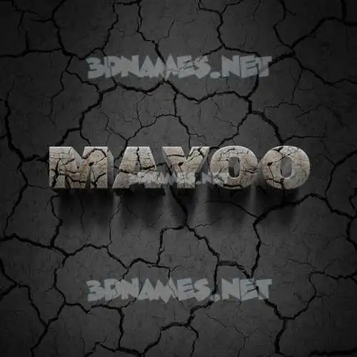 mayoo in Cracked Stone style - 3D name wallpaper mayoo in Cracked Stone style - 3D name wallpaper