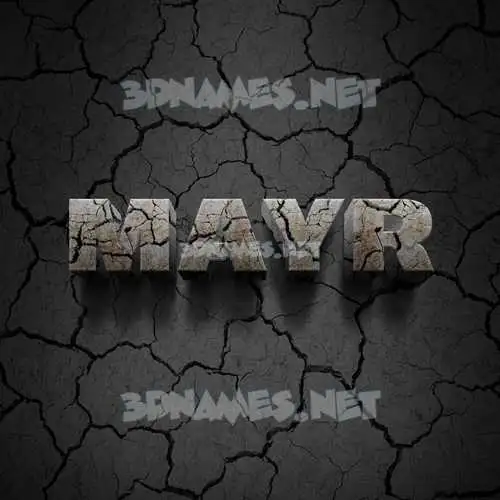 mayr in Cracked Stone style - 3D name wallpaper mayr in Cracked Stone style - 3D name wallpaper