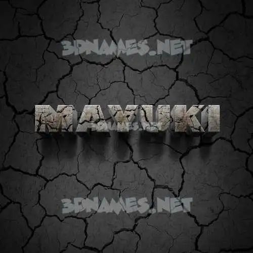 mayuki in Cracked Stone style - 3D name wallpaper mayuki in Cracked Stone style - 3D name wallpaper