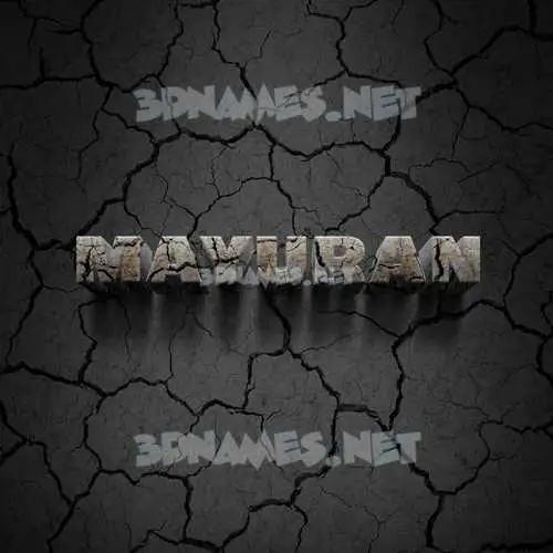 mayuran in Cracked Stone style - 3D name wallpaper mayuran in Cracked Stone style - 3D name wallpaper