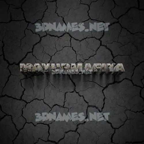 mayurmafiya in Cracked Stone style - 3D name wallpaper mayurmafiya in Cracked Stone style - 3D name wallpaper