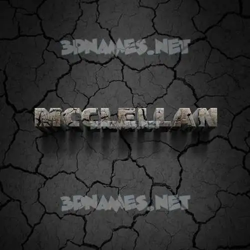 mcclellan in Cracked Stone style - 3D name wallpaper mcclellan in Cracked Stone style - 3D name wallpaper