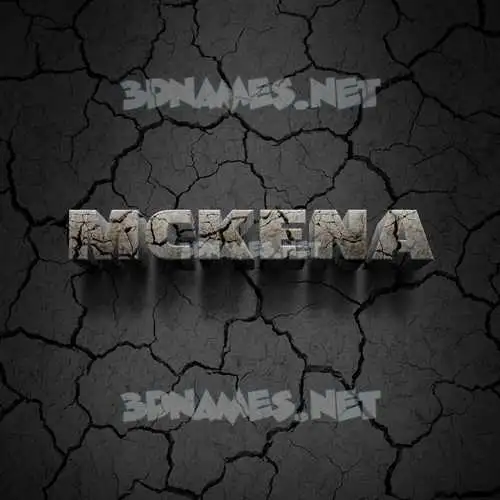 mckena in Cracked Stone style - 3D name wallpaper mckena in Cracked Stone style - 3D name wallpaper